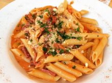 penne con salame
