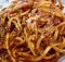 spaghetti con ricotta salsiccia e zafferano